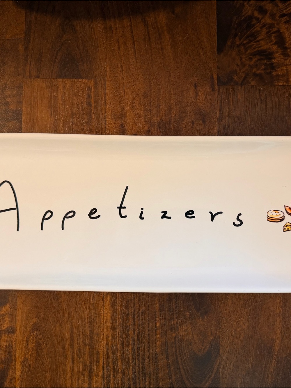 Pottery Barn White Friends Appetizer Platter